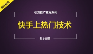 快手上热门技术