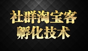 社群淘宝客孵化技术