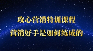 攻心营销特训课程
