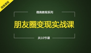 阿佳朋友圈变现实战课