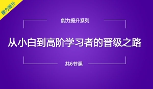 从小白到高阶学习者的晋级之路