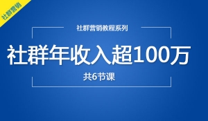 30天玩赚社群营销年收入超100万的玩法