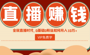 直播赚钱全攻略：全民直播时代，0基础0粉丝如何月入10万+