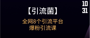 【引流菌】全网各平台暴粉引流教程