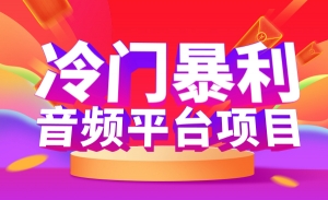 冷门暴利的音频平台项目