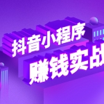 抖音小程序最新实战课，0基础操作，已经有人日赚20000+
