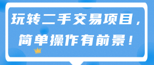 玩转二手交易项目，简单操作有前景！
