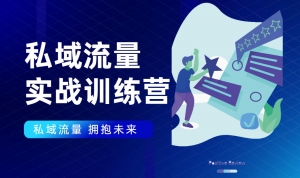 私域流量实战营：27天收获属于您的私域流量池，给你总结出可复制的套路