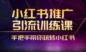 小红书推广引流训练课